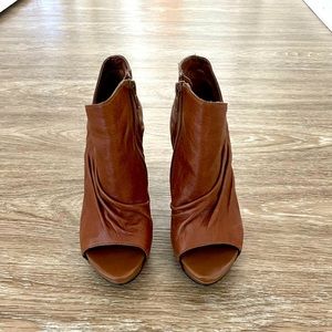 Carlos Santana Bootie open toe wedges